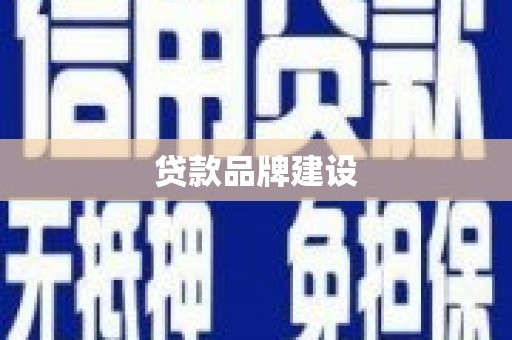 海晏贷款品牌建设
