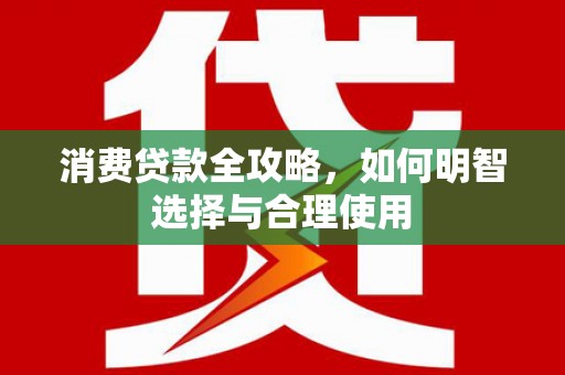 海晏消费贷款全攻略，如何明智选择与合理使用