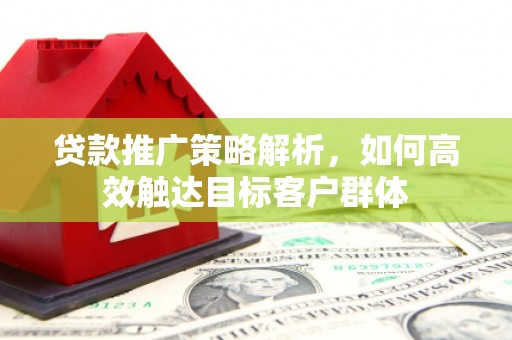 海晏贷款推广策略解析，如何高效触达目标客户群体