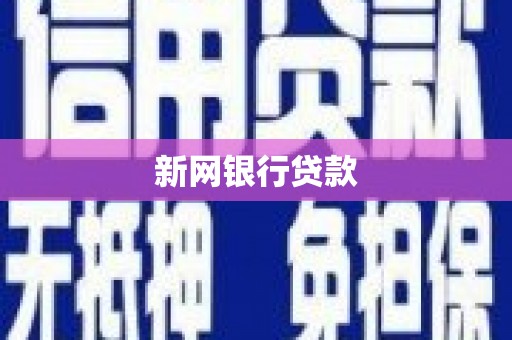 海晏新网银行贷款