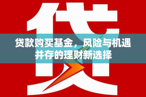 海晏贷款购买基金，风险与机遇并存的理财新选择
