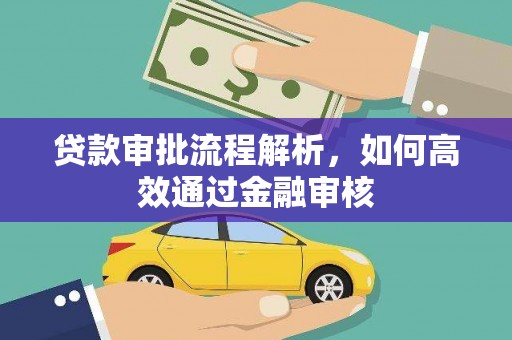 海晏贷款审批流程解析，如何高效通过金融审核