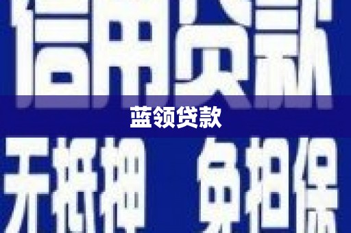 海晏蓝领贷款