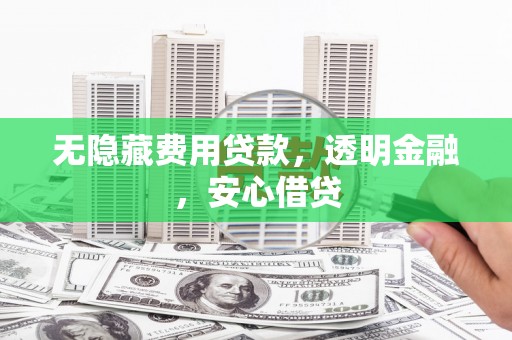 海晏无隐藏费用贷款，透明金融，安心借贷