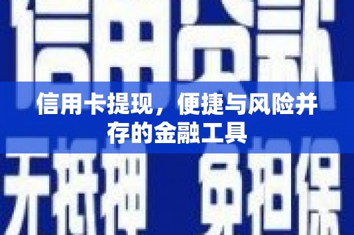 海晏信用卡提现，便捷与风险并存的金融工具