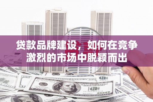 海晏贷款品牌建设，如何在竞争激烈的市场中脱颖而出