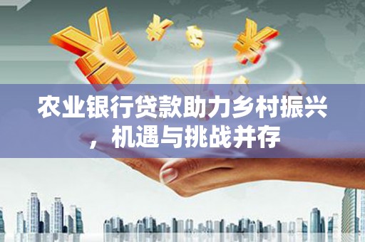 海晏农业银行贷款助力乡村振兴，机遇与挑战并存