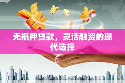 海晏无抵押贷款，灵活融资的现代选择