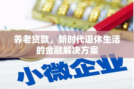 海晏养老贷款，新时代退休生活的金融解决方案