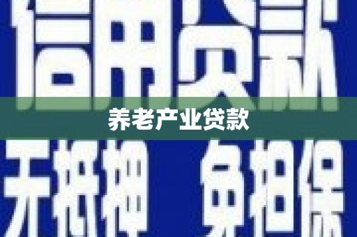 海晏养老产业贷款
