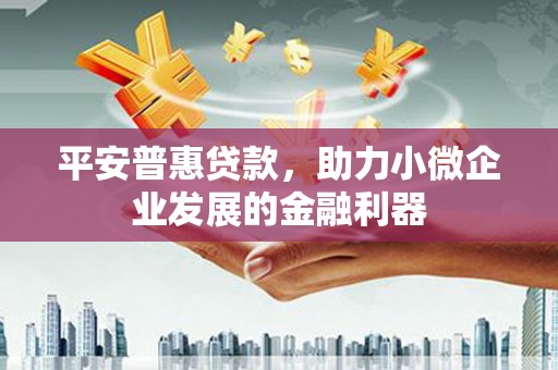 海晏平安普惠贷款，助力小微企业发展的金融利器