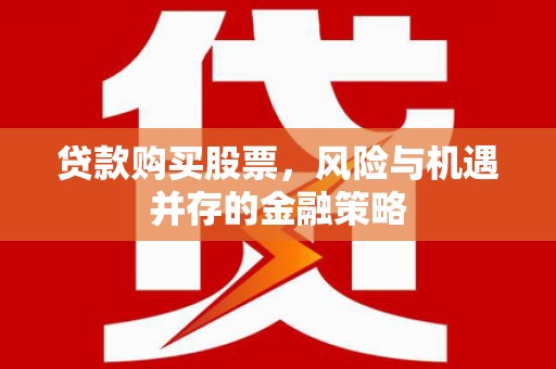 海晏贷款购买股票，风险与机遇并存的金融策略